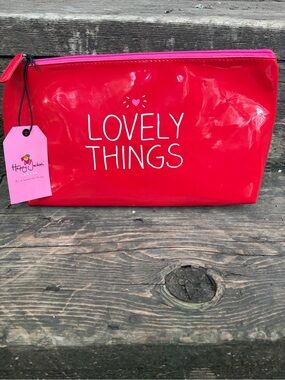 Happy Jackson London Bright Pink "Lovely Things" Cosmetic Pouch